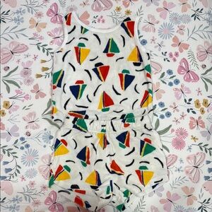 Hanna Andersson Colorful Sailboat Kids Matching Set